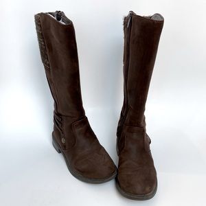 Baretraps Dark Brown Tori boots for girls. Size 13 (little girl).